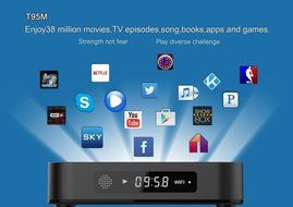 Qiufeng&reg; T95M Android TV Box Smart TV Box 1G/8G S905 Quad-core Mini PC KODI 16.0 Miracast 4K*2K H.265 3D 2.4G... N3