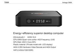 Qiufeng&reg; T95M Android TV Box Smart TV Box 1G/8G S905 Quad-core Mini PC KODI 16.0 Miracast 4K*2K H.265 3D 2.4G... N4