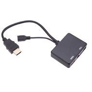 KKmoon New HDMI / MHL to HDMI &amp; VGA Audio Splitter Converter Adapter with 3.5mm Audio Cable for Samsung Galaxy... N2