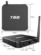 Guleek T95 Amlogic S905 Quad Core Android 5.1.1 Smart 1080p Hdmi 4k Free Mx M8 Tv Streaming Box Kodi Xbmc N3