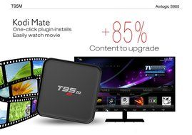 Easytone T95m 4K Android 5.1 Lollipop Amlogic S905 Smart TV Box Kodi Pre-installed Streaming Media Player Netflix... N15