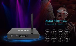 WISEWO T95M Smart TV Box Android 5.1 Amlogic S905X Quad Core KODI/XBMC Fully Loaded 4K2K Mini PC Streaming Media... N14