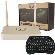 Loolbox Arabic IPTV Box (Gold) + NEXspark Mira Mini Wireless Keyboard MK1, Arabic Channels TV Box, 400+ Arabic...