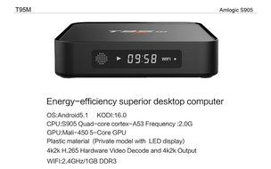 TvBoxPro Russian TV Smart Box T95m 4K Kodi 16.0 Android 5.1 Tv Box Amlogic S905 Quad Core 1G RAM 8G ROM HDMI Wifi...