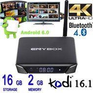 SUPVIN&reg; 2/16GB ENYBOX Android 6.0 TV box 4K Amlogic S905X Quad Core ARM Cortex A53 @2GHz KODI 16.1 Fully loaded...