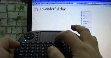 Henscoqi 2.4G Wirelesss Multi-Touch Mini Mouse and Keyboard for Android TV Box, PC, Pad, XBox 360, PS3, HTPC,... N5