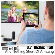 Globmall 4K Android 5.1 TV Box with Free Mini QWERTY Keyboard, 2017 Model X1 android TV Box 64 Bits Amlogic S905... N7