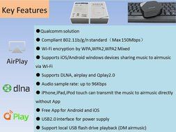 Weekweed&mdash;3rd Generation Wi-Fi Audio Receiver Airmusic P1- AIRPLAY+DNLA+QPLAYER2.0-For APPLE for APPLE (iPhone,... N6