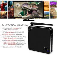 M18 Amlogic S905 Android 5.1 TV Box Bluetooth Set-top Box WiFi 2GB 16GB 1000Mbps LAN Google TV Player Smart TV... N7