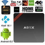 Balight Android 6.0 TV Box A95X Pro Amlogic S905X Quad Core 2.0GHz XBMC Fully loaded KODI 16.1 Pre-installed 2GB...