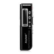 Anybest Black 8GB Digital Activated Voice Recorder Dictaphone MP3 Player (Rechargeable)