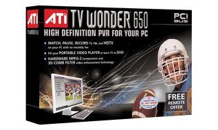 ATI 100-715331 TV Wonder 650 PCI Interface High Definition Personal Video Recorder for PC
