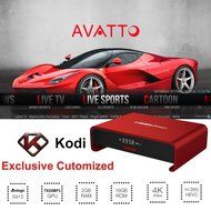 AVATTO F1 Kodi Deep Customized Android TV Box , Amlogic S912 OCTA Core 2GB RAM / 16GB Flash 4K H.265 5G WiFi Kodi...