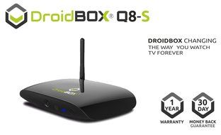 DroidBOX Q8-S with IR Android 5.1.1 Lollipop 4K Ultra HD Smart TV Internet Player Streamer with Kodi 16.1 and...
