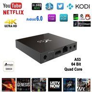 HUBEE X96 4K Android 6.0 Smart Tv Box, Amlogic S905X Quad Core Kodi 16.1 Set Up Box 1G 8G Wifi LAN Google Streaming...