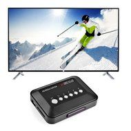 UVIA 1080P Full HD Multi TV Media Player HDMI Video Player with YPbPr USB 2.0 SD and HDMI Ports MP3 AVI RMVB MPEG... N2