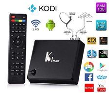 Efor Android TV Box KI PLUS T2 S2 Amlogic S905 Quad Core 64bit Streaming Media Player Support DVB-T2 DVB-S2 4K...