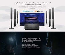 SUNKINFON 2016 Lastest High-end HiMedia Q5 PRO Smart Android 5.1 TV Box (English Firmware), 3D 4K Uitra HD 2GB... N5