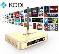 Henscoqi T8 PRO Smart Android TV Box with Quad Core Amlogic S812 CPU and Octa Core Mali-450 GPU Streaming Media...