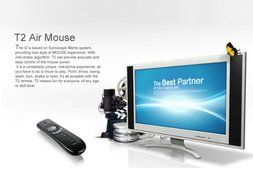 T2 2.4GHz Remote Controller Fly 3D Motion Stick Android Remote for PC, Smart TV, Set-top-box, Android TV Box,... N5