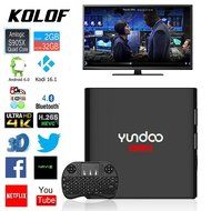 KOLOF YUNDOO Y6 Amlogic S905X Quad Core TV Box 2G RAM 32G ROM Android 6.0 KODI 16.1 Streaming Media Player