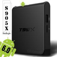 2017 Model Globmall Android 6.0 TV box, T95X Android TV Box Amlogic S905X 64 Bits and True 4K Playing