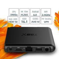 2017 Model Globmall Android 6.0 TV box, T95X Android TV Box Amlogic S905X 64 Bits and True 4K Playing N4