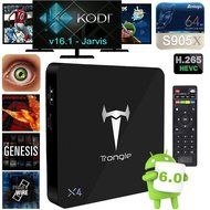 J-Deal X4 Android TV BOX Android 6.0 Marshmallow OS Amlogic S905X Chip Kodi Box Fully Loaded Kodi 16.1 TV Stick...