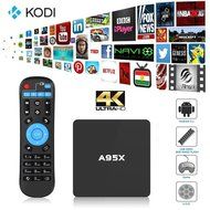 BIGFOX A95X Smart Digital Google Android Internet TV Box TV Media Streamer with Learning Remote HDMI Connectivity...