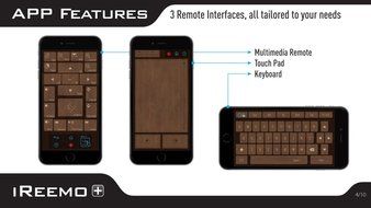 Multimedia Controller - iReemo Plus&reg; PC / Android TV Bluetooth 4.0 Multimedia Controller with Keyboard / Touch... N3