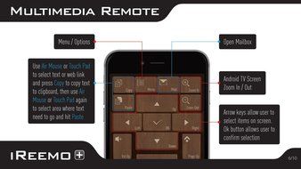 Multimedia Controller - iReemo Plus&reg; PC / Android TV Bluetooth 4.0 Multimedia Controller with Keyboard / Touch... N4