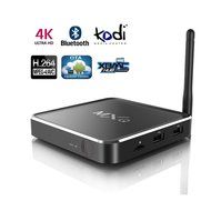 COF COSTA&reg;Android 4.4 TV BOX Metal, KODI 15.2 Amlogic S805 Quad-core 1GB RAM 8GB ROM WiFi 1080P, Black colour N2