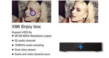 Mifanstech X96 Marshmallow Android 6.0 Tv Box, Kodi 16.1 Fully loaded Tv Box 4K Wifi Streaming Media Player 2G... N14