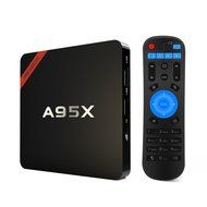 Evangel Android 6.0 4K TV Box A95X Amlogic S905X Quad core Cortex A53 2.0GHz 64bit KODI 16.1 Pre-installed 1GB... N4
