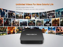 NEXBOX A85 Android TV Box Quad-Core S805 1G/8G WiFi 1080P Smart Set TV Box Kodi Fully Loaded Streaming Media Player N6