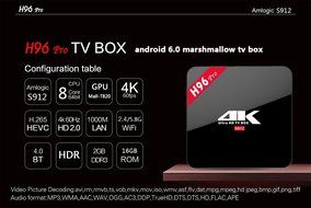 9Tong H96 PRO Amlogic S912 Octa core ARM Cortex-A53 2G/16G Android 6.0 TV Box WiFi bt4.0 2.4G/5.8G H.265 4K Player N2
