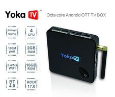 YokaTV KB1 Octa-core Android 6.0 OTT TV Box 4Core 64bit CPU 2GB RAM 16GB ROM 4K ULTRA HD H.265 HEVC Internet TV... N2