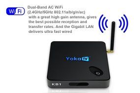 YokaTV KB1 Octa-core Android 6.0 OTT TV Box 4Core 64bit CPU 2GB RAM 16GB ROM 4K ULTRA HD H.265 HEVC Internet TV... N3
