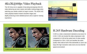 Luckymall Newest HIMEDIA H8 Octa Core Chips 64Bit Android TV Box, 2GB RAM 16GB ROM HiShare Built-in WiFi Home... N5