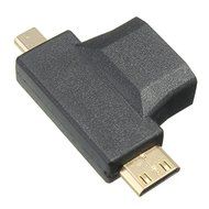 BephaMart 1.5M 3 In 1 1080P HDTV A to A Cable With Micro HDMI Male to HDMI Female Adapter N5