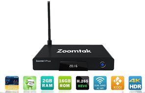 ZOOMTAK V PLUS S912 OCTA CORE ANDROID 6.0 MARSHMALLOW DUAL WI FI(2.4/5.0GHZ) KODI 2GB/16GB MEDIA STREAMING BOX...