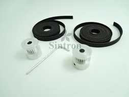 [Sintron] 2M Timing Belt Set + 2 pcs GT2 20 Tooth 5mm Bore Pulleys for RepRap 3D Printer Prusa Mendel i3 Kossel...