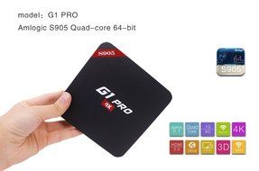 G1 PRO Amlogic S905 Android 5.1 Quad Core 64bits Smart Tv Box Support 4K Ultimate HD Kodi 16.1 Wife Google Streaming... N2