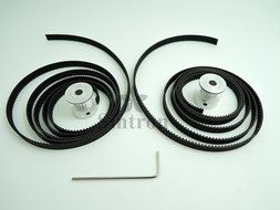 [Sintron] 2M Timing Belt Set + 2 pcs GT2 20 Tooth 5mm Bore Pulleys for RepRap 3D Printer Prusa Mendel i3 Kossel... N4
