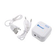 Andoer H-266 3.5mm USB NFC Wireless Bluetooth Stereo Audio Music Receiver Adapter White N6