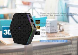 Orow GT01 4K HD TV Box -- Android 6.0 Amlogic S912 Octa Core 2GB RAM 16GB ROM Kodi 16.1 Preloaded Dual WiFi 2.4G... N8
