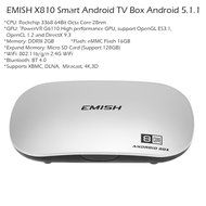 Docooler&reg; EMISH X810 Smart Android TV Box Android 5.1.1 Rockchip 3368 Octa core 64bits KODI XBMC UHD 4K 2G / 16G... N2
