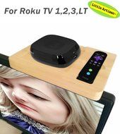 Little Artisan Wood TV Box Mounting Station system For ROKU 1 Roku 2 Roku 3 LT Streaming Media Player and Remote