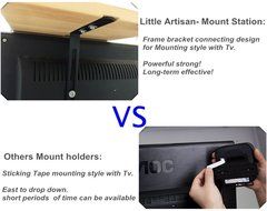 Little Artisan Wood TV Box Mounting Station system For ROKU 1 Roku 2 Roku 3 LT Streaming Media Player and Remote N2