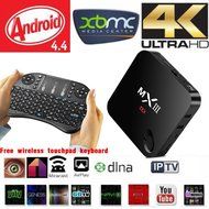 MXIII Quad Core Amlogic S802 Cortex A9 1GB/8GB Android 4.4 TV Box Wifi Google Smart TV Full HD Media Player 4K...